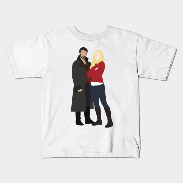 Captain Swan Kids T-Shirt by eevylynn